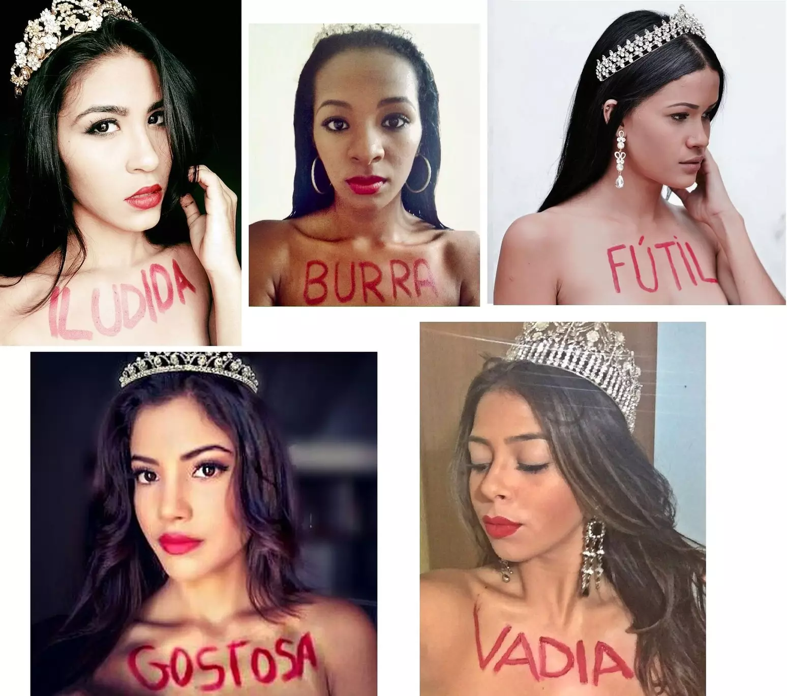 Ação de empoderamento feminino realizada pelas candidatas em 2015
